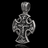 S925 Sliver Passion of Christ and St. George Silver Pendant