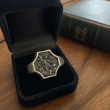 Saint Michael Archangel Protection Ring – S925K Sterling Silver Christian Faith Ring