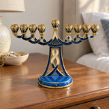 Holy 9-Branch Christian Menorah: Emblem of Divine Light and Devout Faith