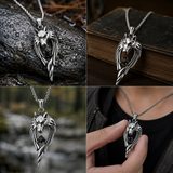 Stainless Steel Wolf Head Pendant Necklace