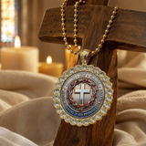 Crown of Thorns Cross Pendant Necklace