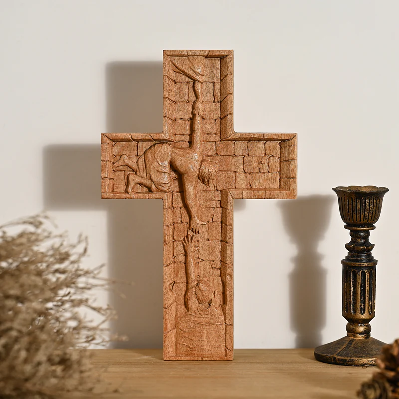 Savior Large Size Wood Sculpture