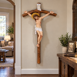 Jesus Christ Crucifix Wall Decor – Sacred Christian Cross for Home Prayer, Church & Faith Gifts