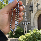 Catholic St. Benedict Rosary Necklace with Crucifix
