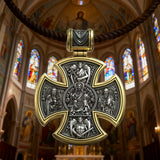 S925 sterling silver double-sided Jesus and Virgin Mary necklace