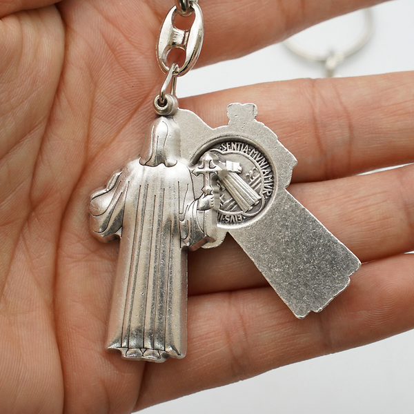 St. Benedict's Exorcism Keychain - Presented in a beautiful St. Benedict's gift box