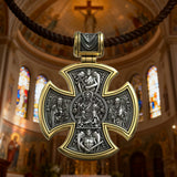 S925 sterling silver double-sided Jesus and Virgin Mary necklace