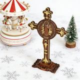 Dual Divine Cross: Christ’s Redemption & St. Benedict’s Protection