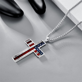 American Flag Cross Necklace: Faith & Patriotism Worn as One 🇺🇸