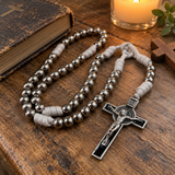 Catholic St. Benedict Rosary Necklace with Crucifix