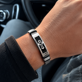 Men’s Christian Cross Mesh Bracelet – Stainless Steel Faith Wristband in Gold or Black