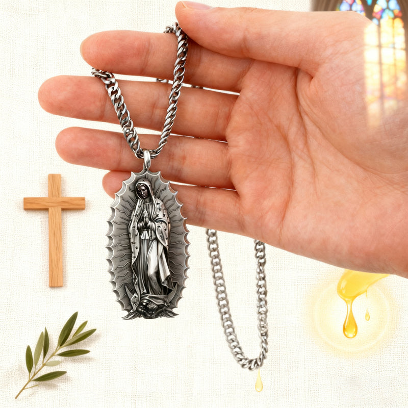 Our Lady of Guadalupe S925k Silver Necklace
