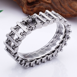 Dragon bone titanium steel creative skeleton dragon head wolf head stainless steel bracelet bracelet