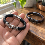 Men’s Infinity Knot Braided Bracelet – 21cm | Symbol of Loyalty & Enduring Connection