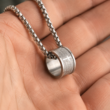 Lord’s Prayer Ring Loop Pendant Necklace