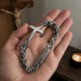 Vintage Rock Gothic Cross Bracelet