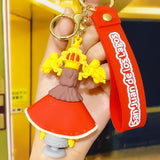Cartoon Jesus Our Lady Silicone Keychain Backpack Small Pendant Gift