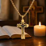 Triple Stainless Steel Cross Necklace