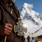 S925 sterling silver double-sided Jesus and Virgin Mary necklace