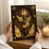 Archangel Michael Square Wooden Icon Religious Gifts - Best Wood Carving Wall Decor