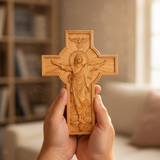 BGCOPPER Himmelfahrt Jesu Holzschnitzerei Kreuz-Die besten Geschenke für Ostern
