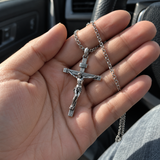 S925K Silver Jesus Crucifix Pendant | A Tangible Reminder of His Love