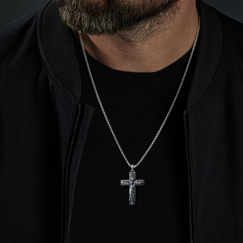 New Titanium Steel Trinity Cross Necklace