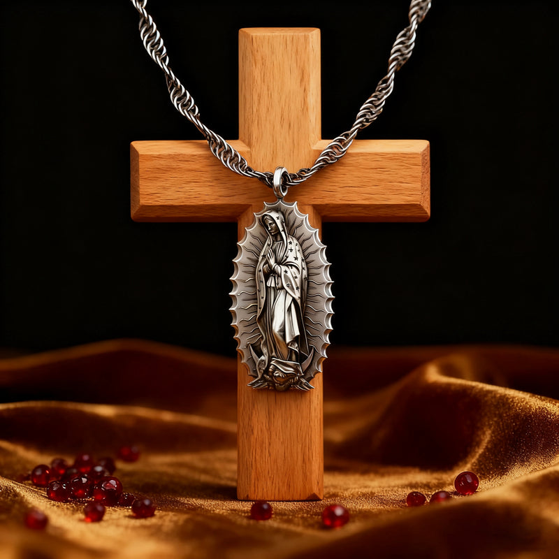 Our Lady of Guadalupe S925k Silver Necklace