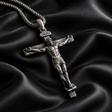 The Passion of Christ S925 Silver/Titanium Steel Cross Necklace