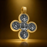 Baroque Style Crucifix Pendant with Jesus and the Four Archangels – A Symbol of Faith and Divine Protection