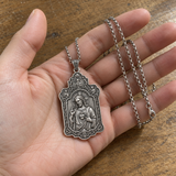 S925 Sterling Silver Sacred Heart of Jesus Pendant Necklace – Christian Faith Religious Jewelry
