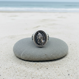 925K Sterling Silver Praying Hands Ring - Christian Symbol of Faith and Devotion