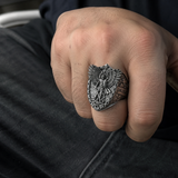 Archangel Michael Steel Titanium Ring——Giving us the strength and courage to move forward