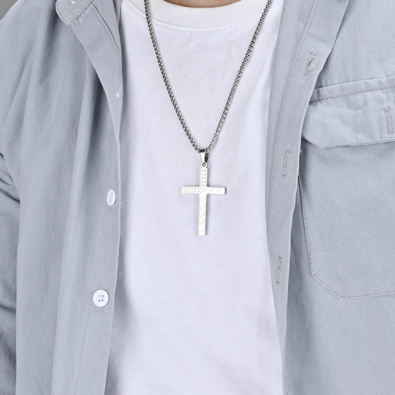 American Flag Cross Necklace
