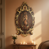 A Handcrafted Sanctuary: Our Lady of Guadalupe Wood Carving