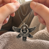 Seraphim Angel Pendant Necklace Angel Wings Amulet