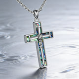 Nails Cross Abalone Shell Necklace – The Ultimate Symbol of Redemption