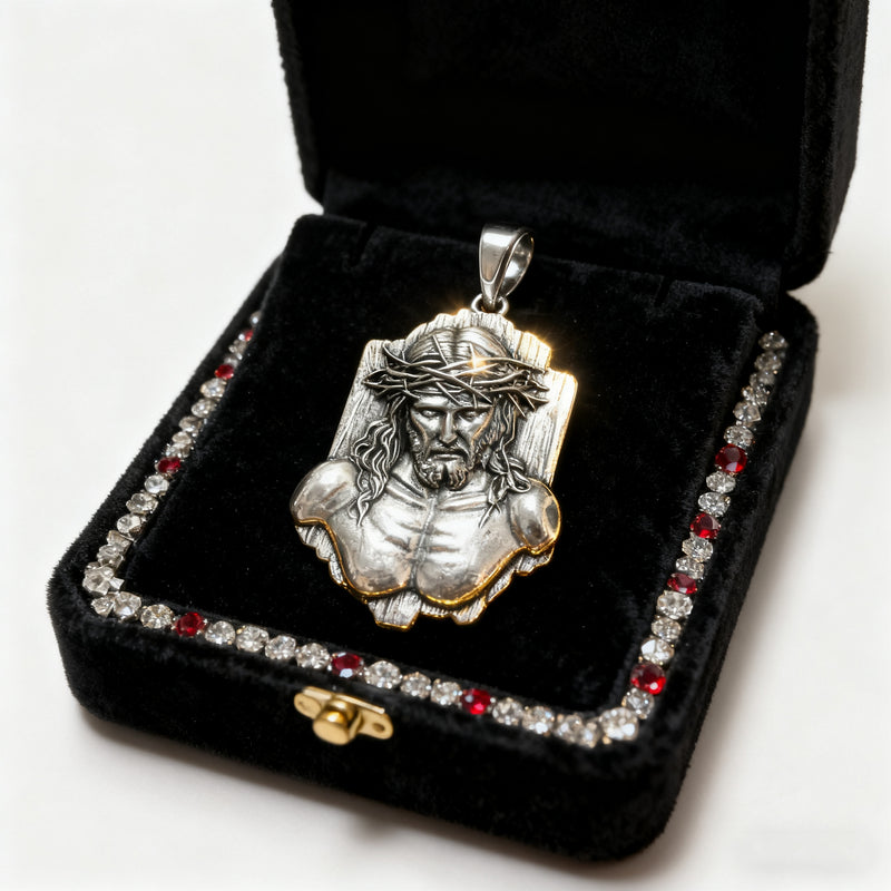The Crown of Thorns Covenant - S925 Sterling Silver Christian Pendant, A Sacred Reminder of Sacrifice and Redemption