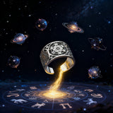 Archangel Metatron Life Angel Seal Adjustable Ring Solomon Kabbalah Amulet