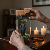 Virgin Mary Resin & Wood Night Light Ornament (Plug-in Version)