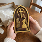 Hand-Carved Beechwood Christian Marriage Prayer Plaque – Personalized Wedding & Anniversary Gift