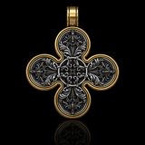Baroque Style Crucifix Pendant with Jesus and the Four Archangels – A Symbol of Faith and Divine Protection