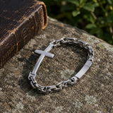 Vintage Rock Gothic Cross Bracelet