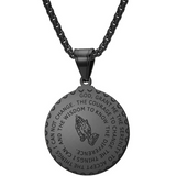 Serenity Prayer Medallion Necklace: A Daily Reminder of Faith & Resilience