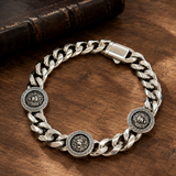 Vintage Lion King Head Cuban Link Bracelet