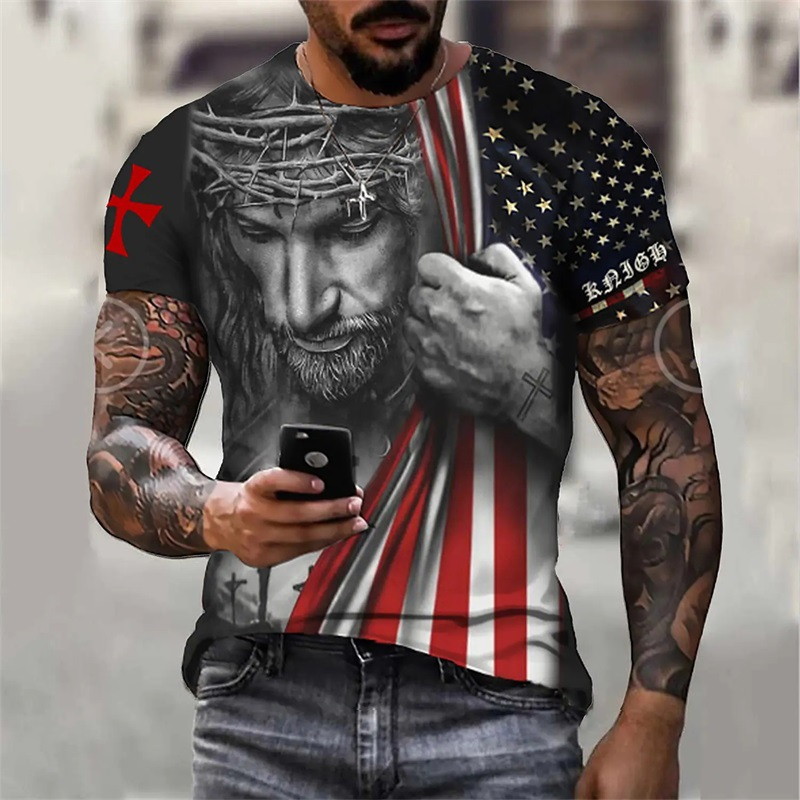 Fashionable and beautiful religious Christ Jesus 3D print clothing