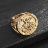 Archangel Michael Stainless Steel Ring