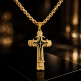 Triple Stainless Steel Cross Necklace