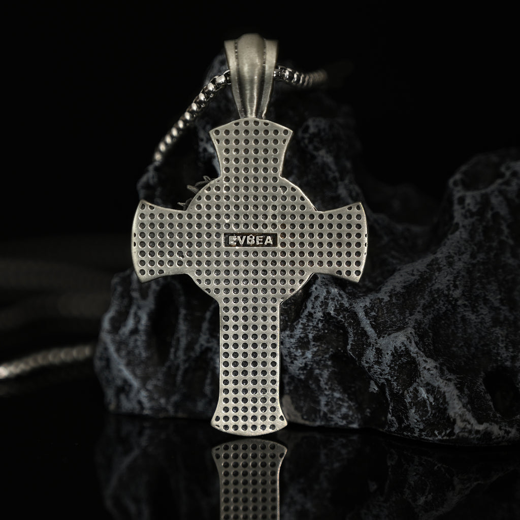Sterling Pewter/S925K Silver Jesus Cross Necklace – BGCOPPER