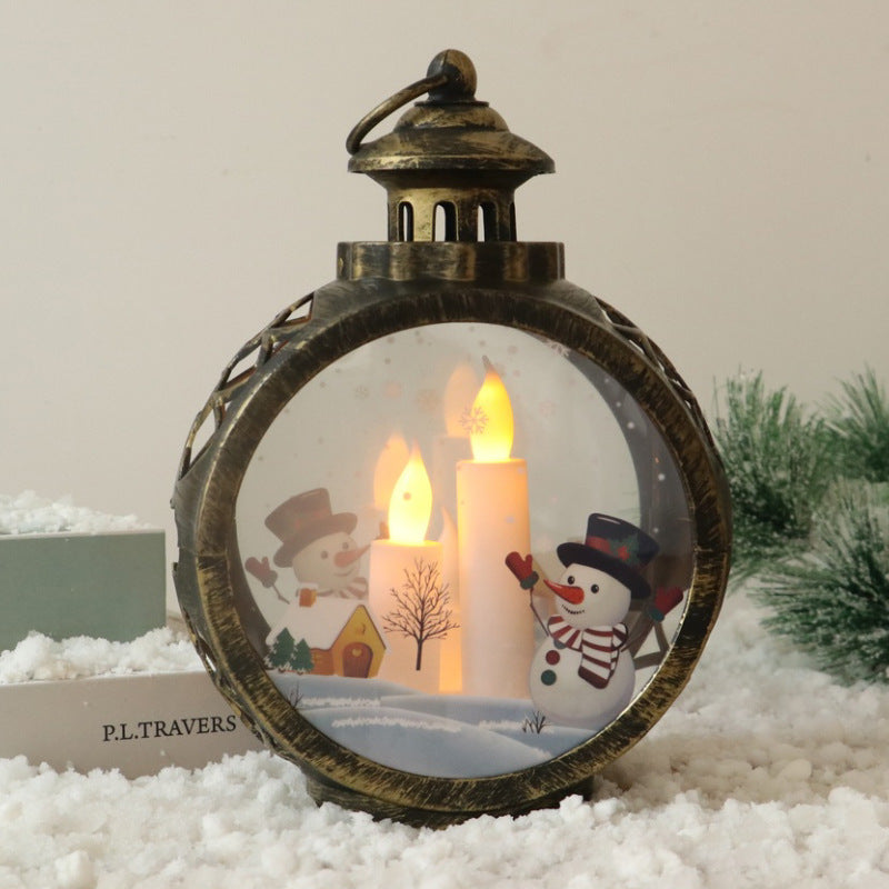 Christmas decorations LED Santa Claus snowman ornament props lights